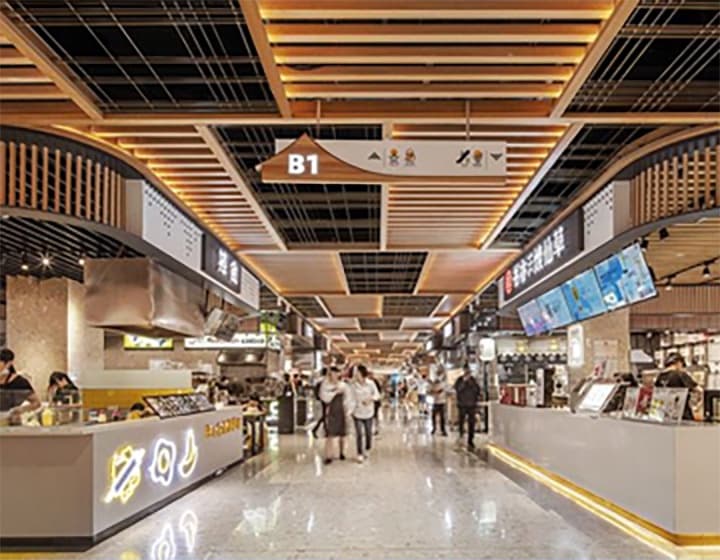 Food-court retail concourse